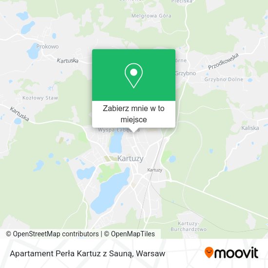 Mapa Apartament Perła Kartuz z Sauną