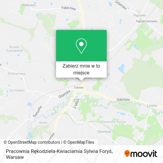 Mapa Pracownia Rękodzieła-Kwiaciarnia Sylwia Foryś