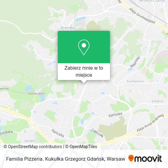 Mapa Familia Pizzeria. Kukułka Grzegorz Gdańsk