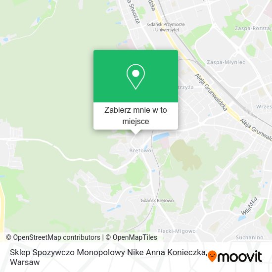 Mapa Sklep Spozywczo Monopolowy Nike Anna Konieczka