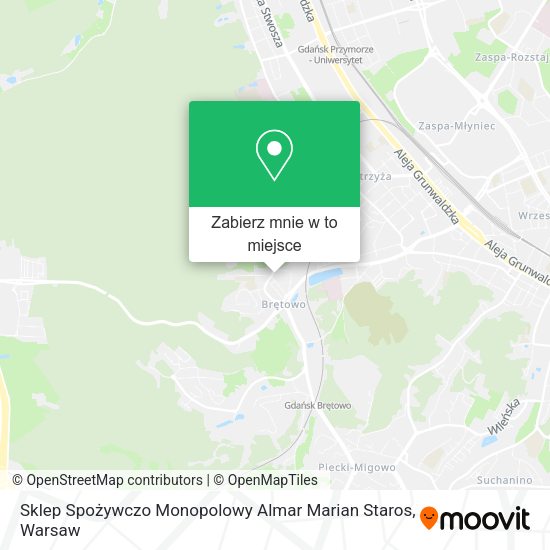 Mapa Sklep Spożywczo Monopolowy Almar Marian Staros