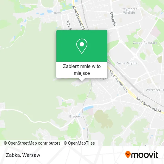 Mapa Zabka