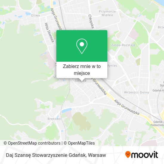 Mapa Daj Szansę Stowarzyszenie Gdańsk