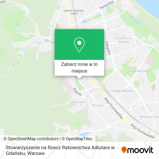 Mapa Stowarzyszenie na Rzecz Ratownictwa Adiutare w Gdańsku