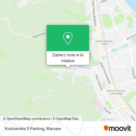 Mapa Kościerska 5 Parking