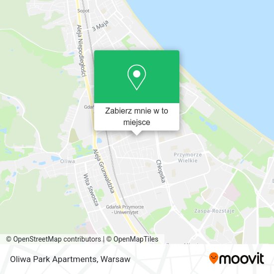 Mapa Oliwa Park Apartments