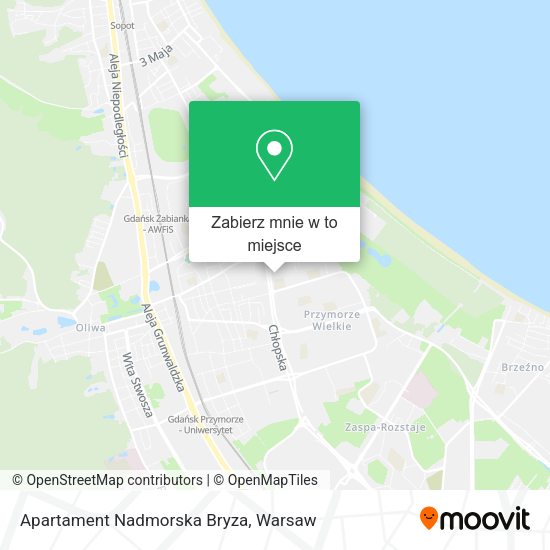 Mapa Apartament Nadmorska Bryza