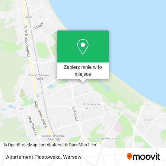 Mapa Apartament Piastowska