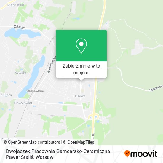 Mapa Dwojaczek Pracownia Garncarsko-Ceramiczna Paweł Staliś