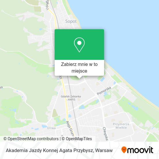 Mapa Akademia Jazdy Konnej Agata Przybysz