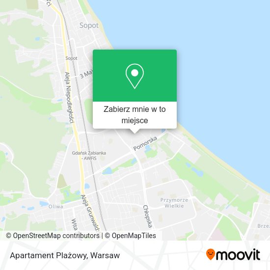 Mapa Apartament Plażowy