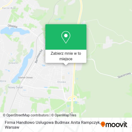 Mapa Firma Handlowo Usługowa Budmax Anita Rampczyk