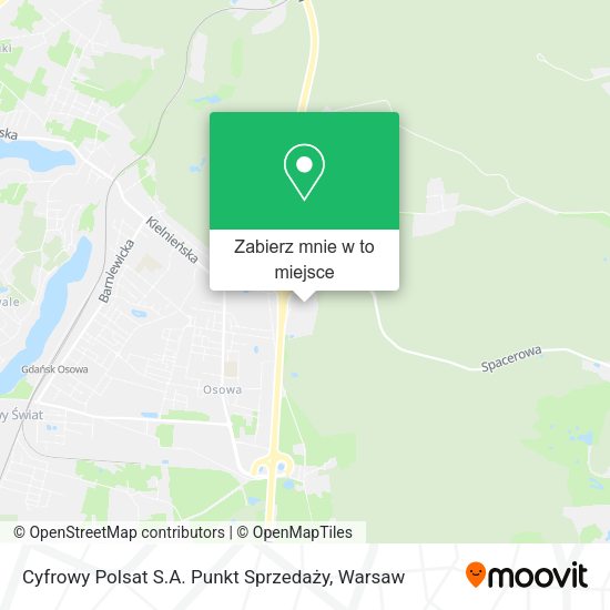 Mapa Cyfrowy Polsat S.A. Punkt Sprzedaży