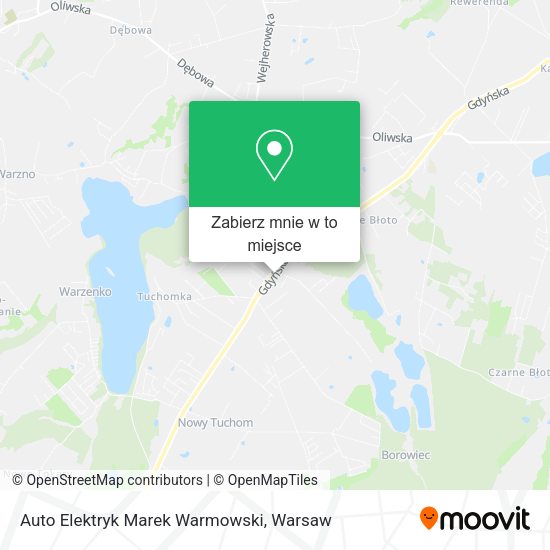 Mapa Auto Elektryk Marek Warmowski