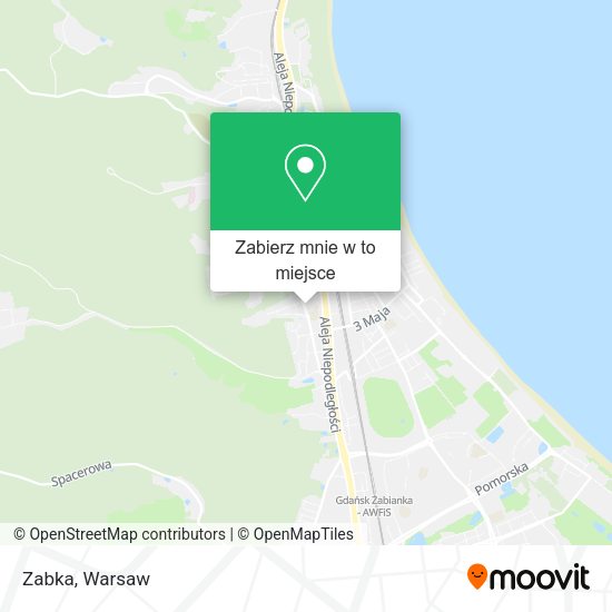 Mapa Zabka