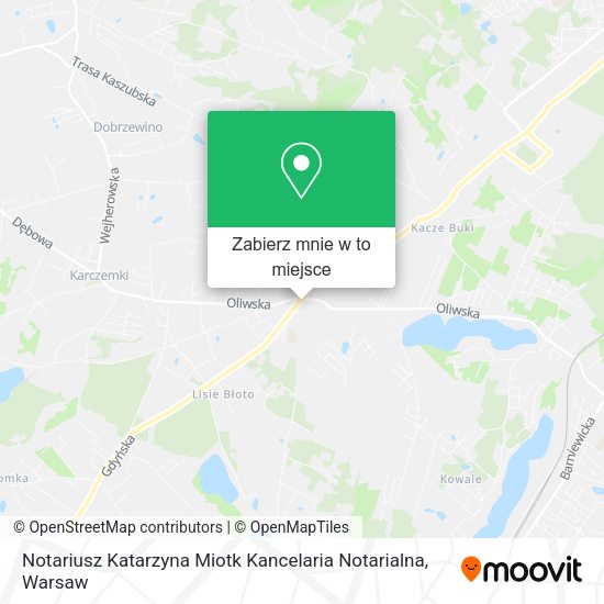 Mapa Notariusz Katarzyna Miotk Kancelaria Notarialna