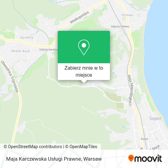 Mapa Maja Karczewska Usługi Prawne