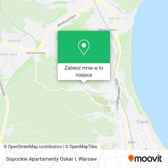 Mapa Sopockie Apartamenty Oskar I