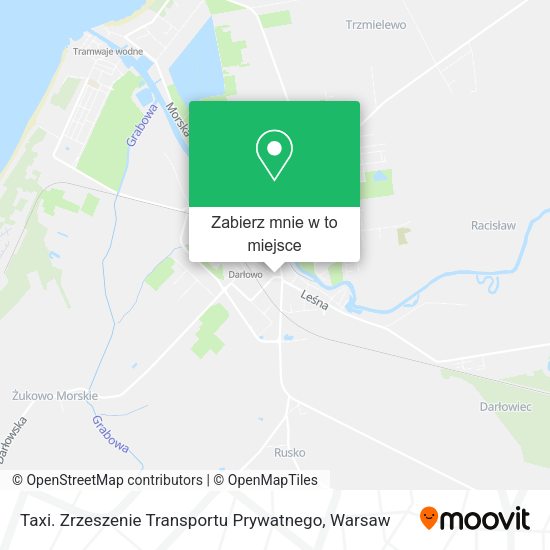 Mapa Taxi. Zrzeszenie Transportu Prywatnego