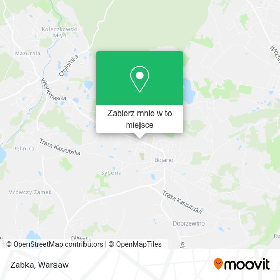 Mapa Zabka