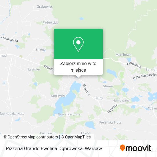 Mapa Pizzeria Grande Ewelina Dąbrowska