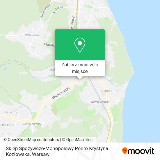 Mapa Sklep Spożywczo-Monopolowy Pedro Krystyna Kozłowska