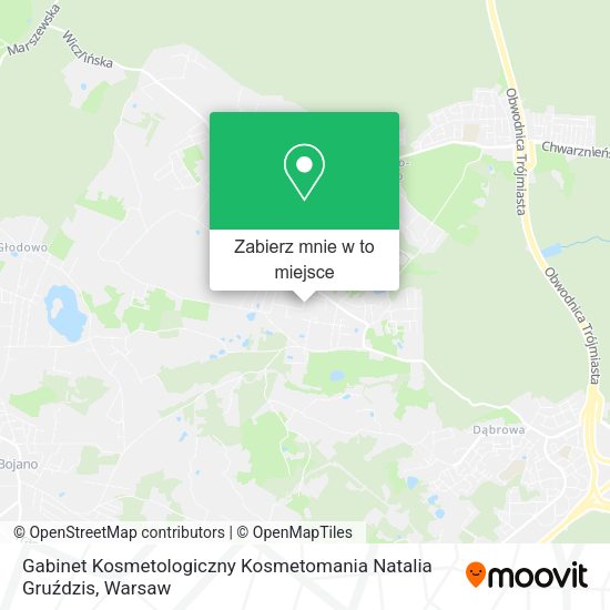 Mapa Gabinet Kosmetologiczny Kosmetomania Natalia Gruździs