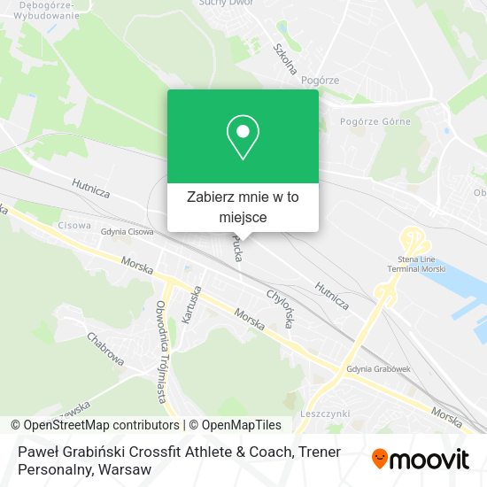 Mapa Paweł Grabiński Crossfit Athlete & Coach, Trener Personalny