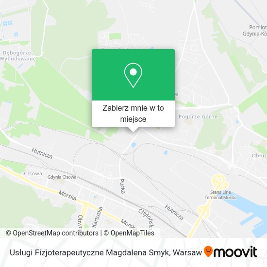 Mapa Usługi Fizjoterapeutyczne Magdalena Smyk