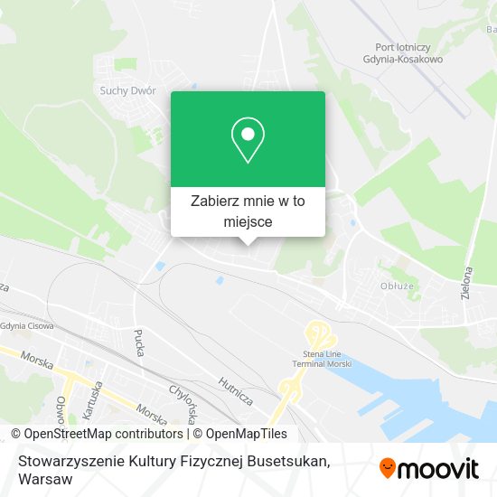 Mapa Stowarzyszenie Kultury Fizycznej Busetsukan