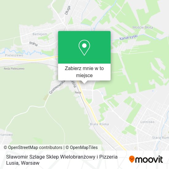 Mapa Sławomir Szlage Sklep Wielobranżowy i Pizzeria Lusia