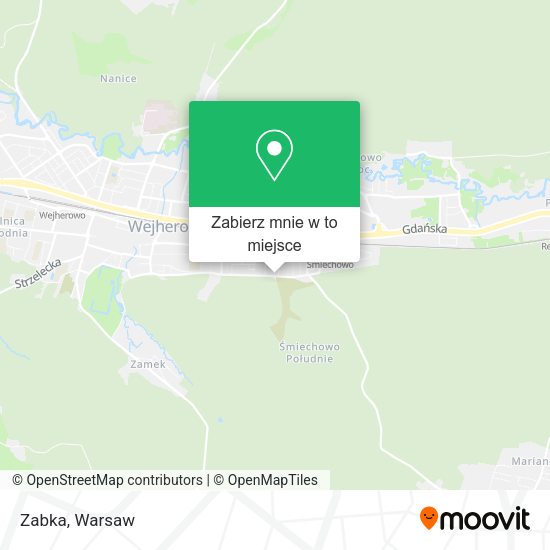 Mapa Zabka