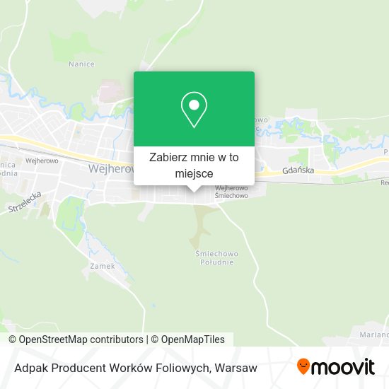 Mapa Adpak Producent Worków Foliowych