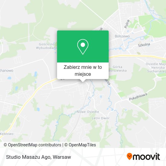 Mapa Studio Masażu Ago