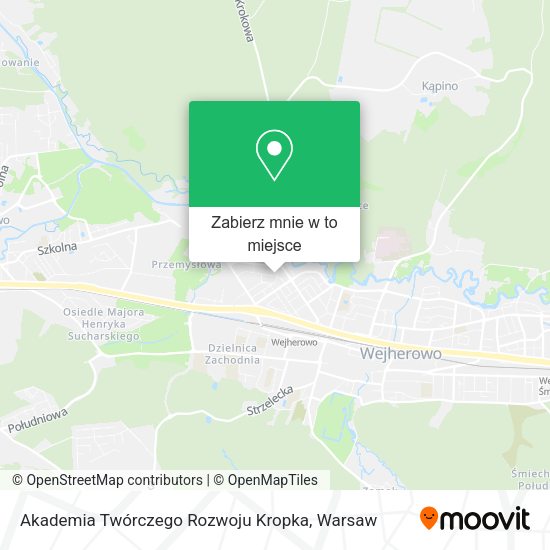 Mapa Akademia Twórczego Rozwoju Kropka