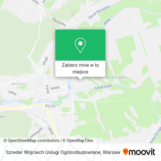 Mapa Szreder Wojciech Usługi Ogólnobudowlane