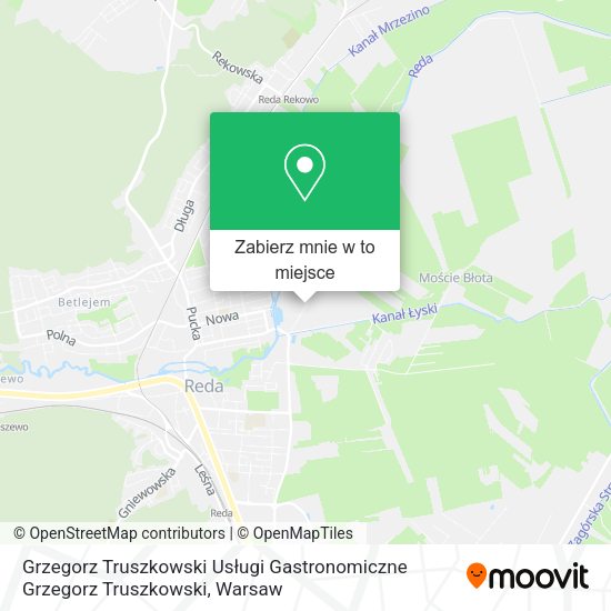 Mapa Grzegorz Truszkowski Usługi Gastronomiczne Grzegorz Truszkowski