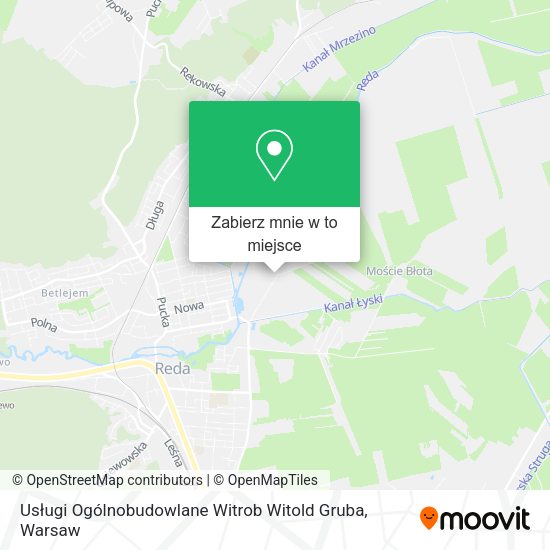 Mapa Usługi Ogólnobudowlane Witrob Witold Gruba