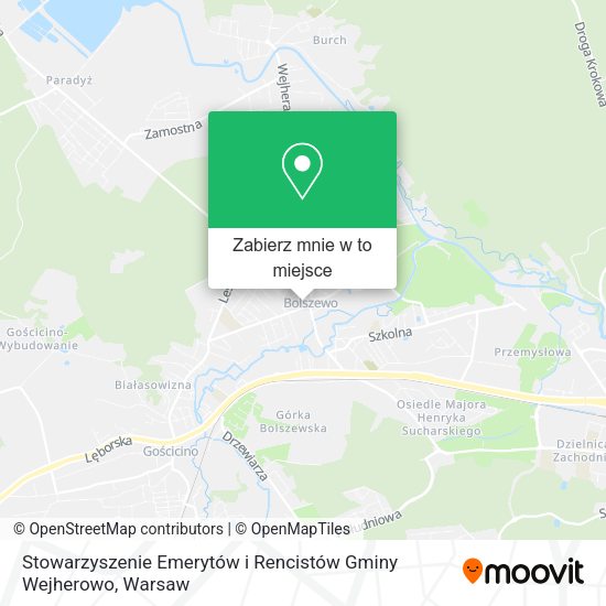 Mapa Stowarzyszenie Emerytów i Rencistów Gminy Wejherowo