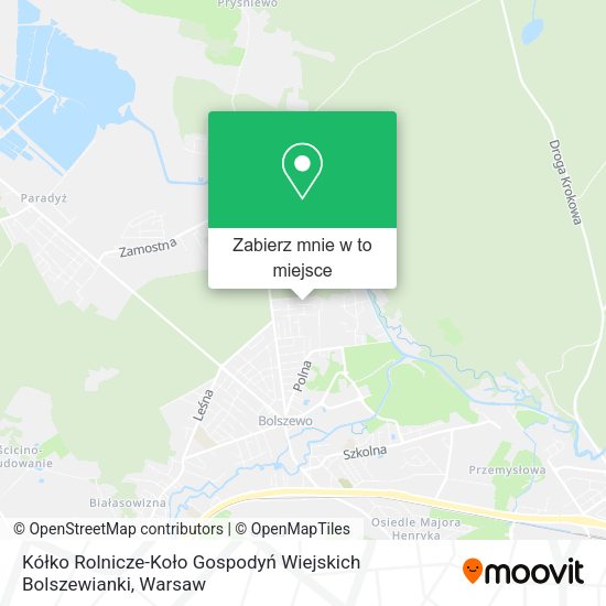 Mapa Kółko Rolnicze-Koło Gospodyń Wiejskich Bolszewianki