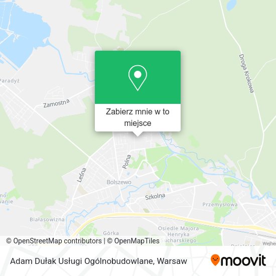 Mapa Adam Dułak Usługi Ogólnobudowlane