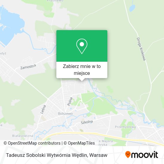 Mapa Tadeusz Sobolski Wytwórnia Wędlin