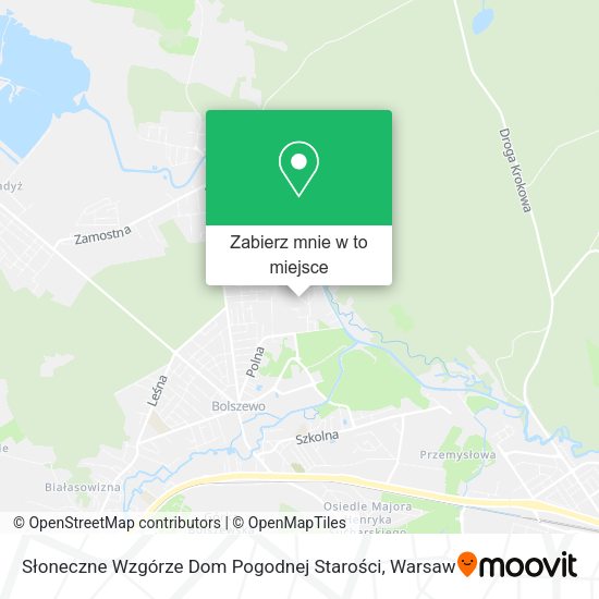 Mapa Słoneczne Wzgórze Dom Pogodnej Starości