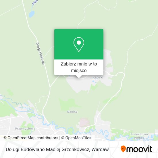 Mapa Usługi Budowlane Maciej Grzenkowicz