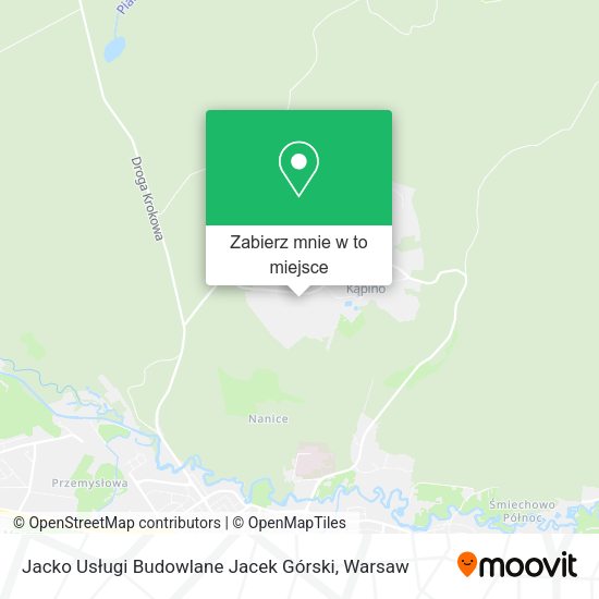 Mapa Jacko Usługi Budowlane Jacek Górski