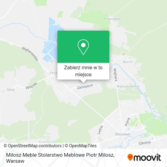 Mapa Milosz Meble Stolarstwo Meblowe Piotr Milosz