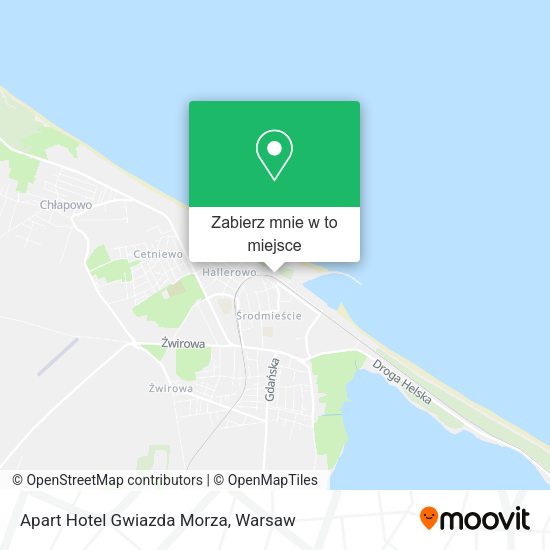 Mapa Apart Hotel Gwiazda Morza