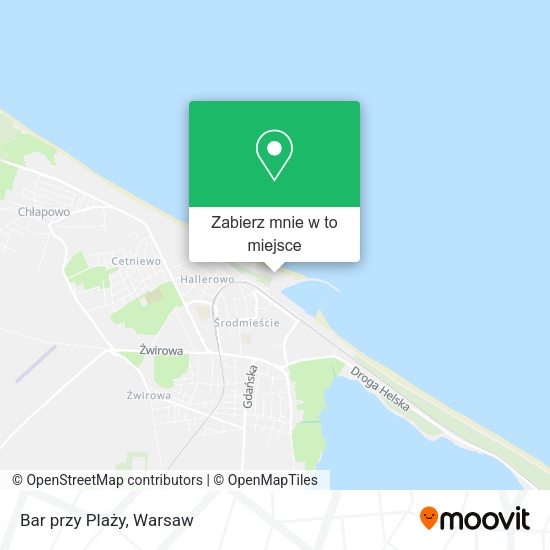 Mapa Bar przy Plaży