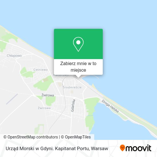 Mapa Urząd Morski w Gdyni. Kapitanat Portu