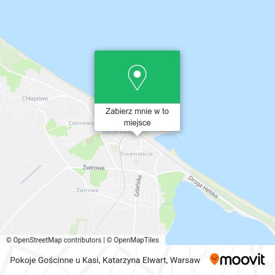 Mapa Pokoje Gościnne u Kasi, Katarzyna Elwart